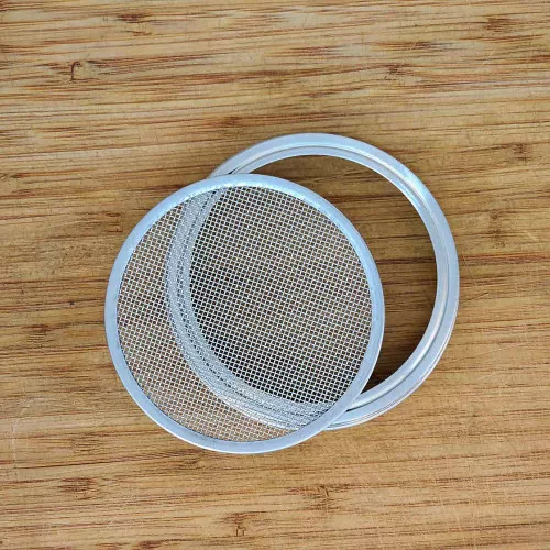 Wide Mouth Mason Jar Sprouting Lid