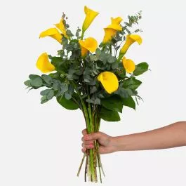 Yellow Calla Lily Bouquet