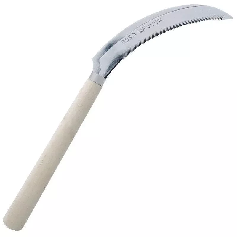 Zenport Harvest Sickle with Wooden Handle