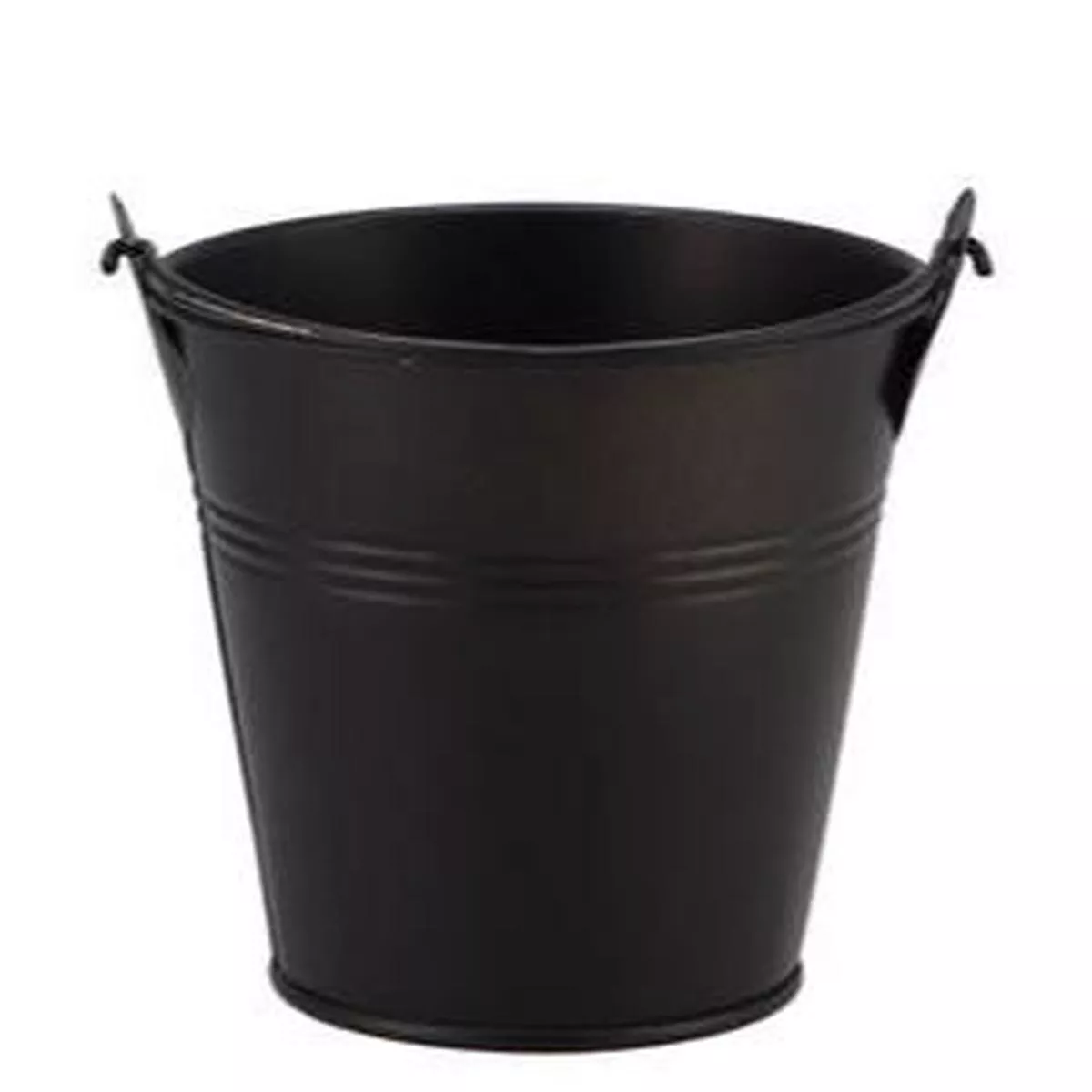Zinc Basic Matt Black Bucket Pot